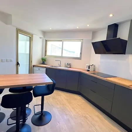 Les Pins - Sea View - 4 People - Parking Апартаменти Жюан-ле-Пен